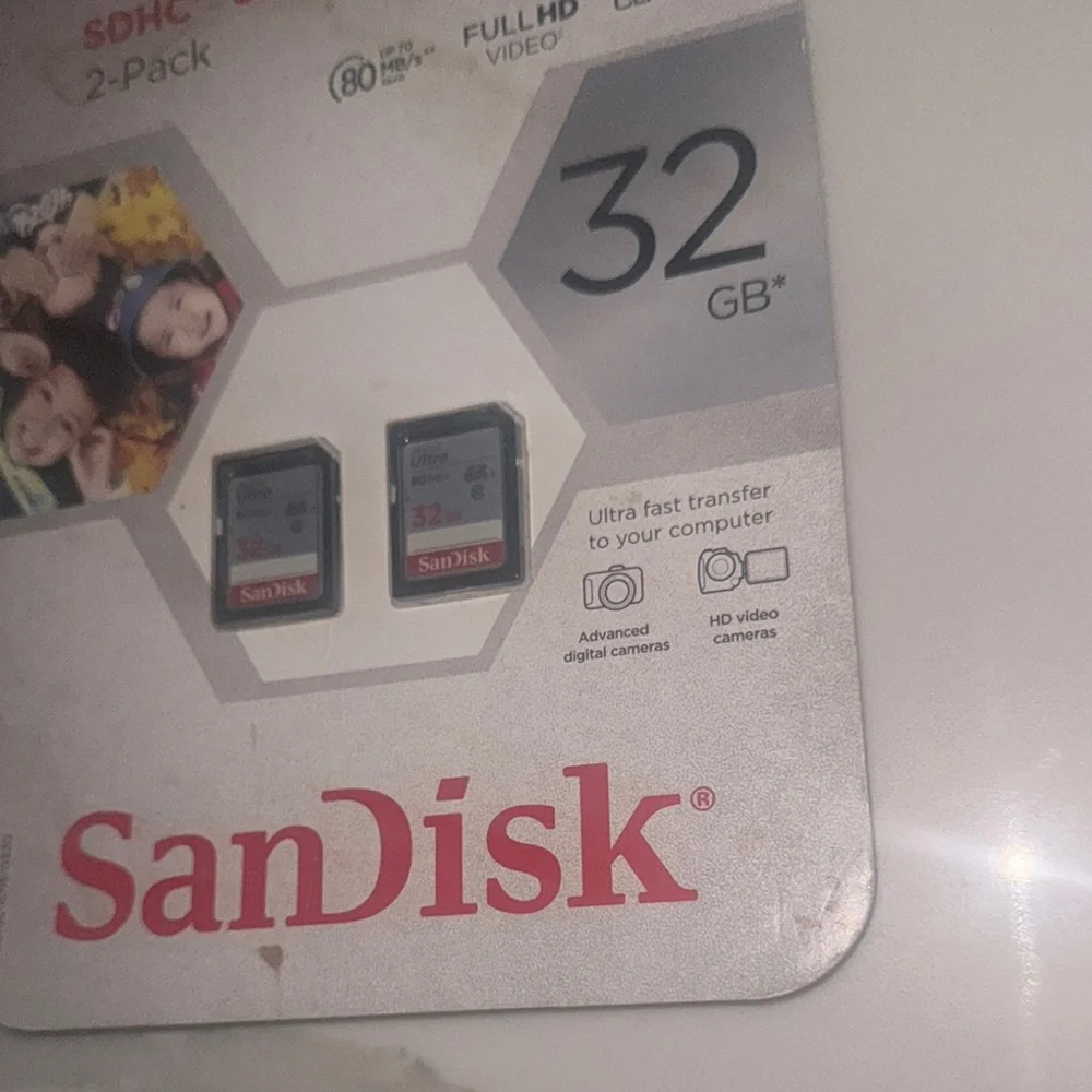 SanDisk Ultra SDHC UHS-I Card 32GB 2-Pack